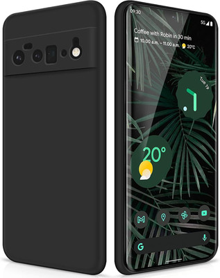 CLOVYR Back Cover for Google Pixel 6 Pro(Black, Camera Bump Protector, Silicon, Pack of: 1)