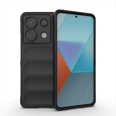 Newlike Back Cover for Redmi Note 13 Pro 5G Hybrid Shockproof Durable Liquid Silicone Case(Black, Dual Protection, Silicon, Pack of: 1)