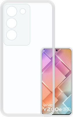 GodKuber Back Cover for vivo Y200e 5G high qualitiy transparent mobile back cover(Transparent, Grip Case, Silicon, Pack of: 1)