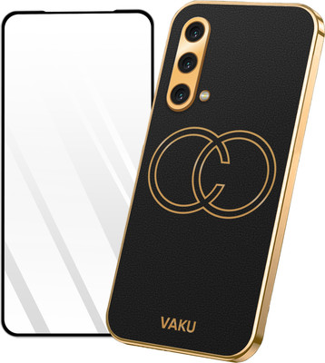 Vaku Luxos Back Cover for OnePlus Nord CE 5G, Skylar TPU Case with 9H ESD Anti-Static Tempered Glass Combo(Black, Dual Protection, Pack of: 1)
