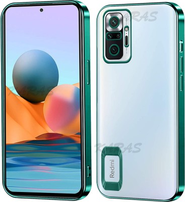 ANTICA Back Cover for Redmi Note 10 pro Max | Logo View Each Lens with CD Pattern Case(Green, Camera Bump Protector, Silicon, Pack of: 1)