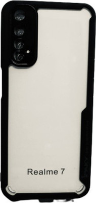 DMJHP Back Cover for Realme 7(Black, Pack of: 1)