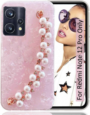 KC Back Cover for Mi Redmi Note 12 Pro 5G(Pink, Cases with Holder, Silicon, Pack of: 1)