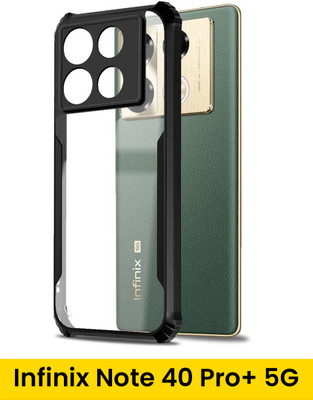 Scobilee Back Cover for Infinix Note 40 Pro+ 5G, Crystal Clear Back Cover Case | 360 Degree Protection(Transparent, Black, Grip Case, Pack of: 1) Scobilee Back Cover for Infinix Note 40 Pro+ 5G, Crystal Clear Back Cover Case | 360 Degree Protection(Transparent, Black, Grip Case, Pack of: 1)