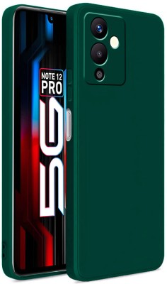 LIRAMARK Back Cover for Infinix Note 12 Pro 5G(Green, Shock Proof, Silicon, Pack of: 1)
