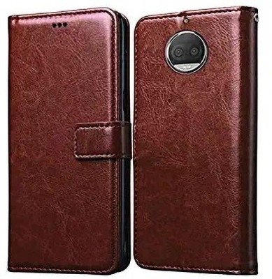 usetokart Flip Cover for Motorola Moto G5s Plus(Brown, Dual Protection, Pack of: 1)