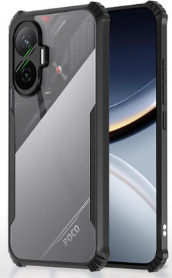 SRT Back Cover for Poco F7 5G(Black, Camera Bump Protector, Pack of: 1)