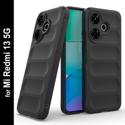 Zapcase Back Cover for Mi Redmi 13 5G(Black, 3D Case, Silicon, Pack of: 1)