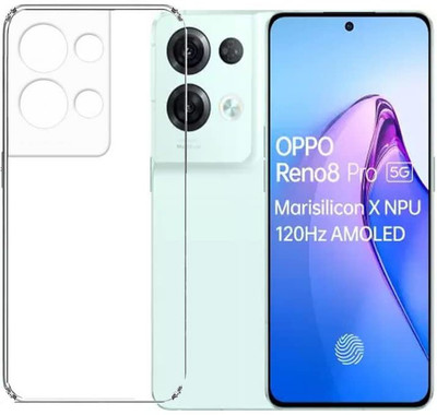 NIMMIKA ENTERPRISES Back Cover for Oppo Reno 8 Pro 5G(Soft and flexible material | Transparent design | Lightweight and slim)(Transparent, Shock Proof, Silicon, Pack of: 1)