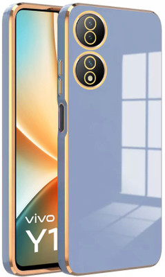 Wowcase Back Cover for VIVO Y100 5G(Blue, Camera Bump Protector, Silicon, Pack of: 1)