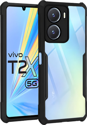 Print maker Back Cover for Vivo T2x 5G(Black, Dual Protection, Pack of: 1)