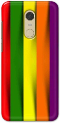 NDCOM Back Cover for Redmi Note 5 Rainbow Stripes Color Printed(Multicolor, Hard Case, Pack of: 1)