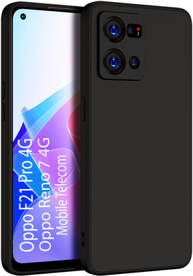 Outlier Back Cover for Oppo F21s Pro 4G(Black, Silicon, Pack of: 1)