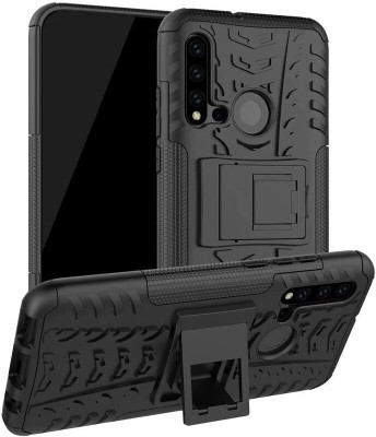 CONNECTPOINT Back Cover for Huawei nova 5i(Black, Rugged Armor, Pack of: 1)