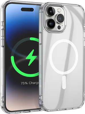 Flipkart SmartBuy Back Cover for APPLE iPhone 15 Pro(Transparent, Magsafe, Pack of: 1)