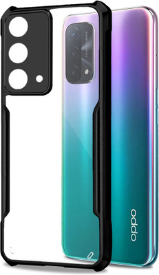 Flipkart SmartBuy Back Cover for Oppo A74 5G(Black, Transparent, Pack of: 1)