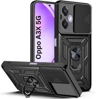 Fablue Back Cover for Oppo A3x 5G(Black, Rugged Armor, Pack of: 1)