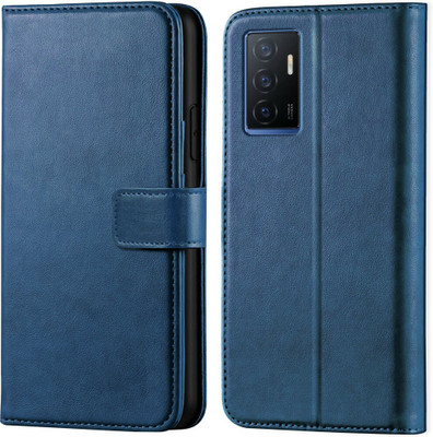 Slugabed Flip Cover for Vivo V23e 5G(Blue, Dual Protection, Pack of: 1)