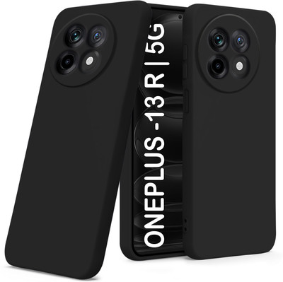 TRUEUPGRADE Back Cover for OnePlus 13R 5G(Black, Flexible, Silicon, Pack of: 1)