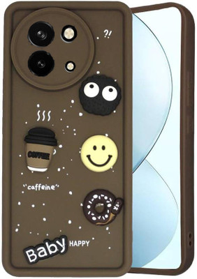 Micvir Back Cover for Vivo Y58 5G(Brown, Silicon, Pack of: 1)