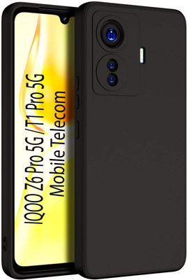 S-Softline Back Cover for IQOO Z6 Pro 5G(Black, Silicon, Pack of: 1)