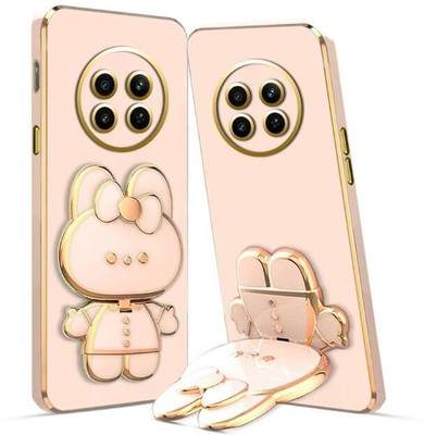 ankSONline Back Cover for OPPO F29 Pro 5G, 3D Cartoon Stand and Mirror(Pink, Stand, Silicon, Pack of: 1)