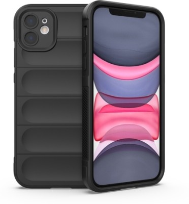 MOBILOVE Back Cover for APPLE iPhone 11(Black, 3D Case, Silicon, Pack of: 1)