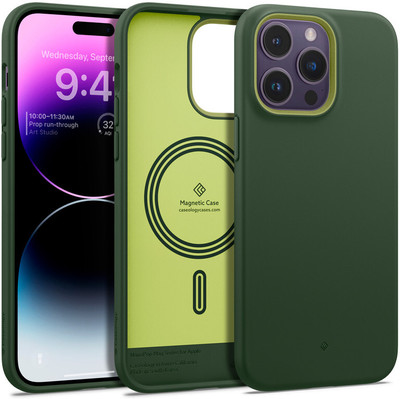 Caseology by Spigen Nano Pop Mag Back Cover for Apple iPhone 14 Pro Max(Green, Magsafe, Pack of: 1)