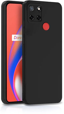 ZAMN Back Cover for REALME C25(Black, Silicon, Pack of: 1)