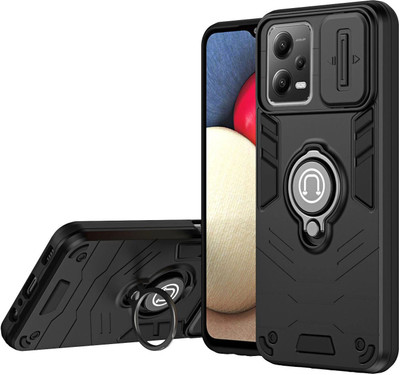 YUWOO Back Cover for POCO X5 Pro 5G(Black, Shock Proof, Pack of: 1)