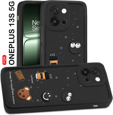 AESTMO Back Cover for OnePlus 13S 5G(Black, 3D Case, Silicon, Pack of: 1)