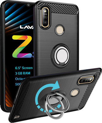 Unistuff Back Cover for Lava Z3 Pro(Black, Ring Case, Pack of: 1)