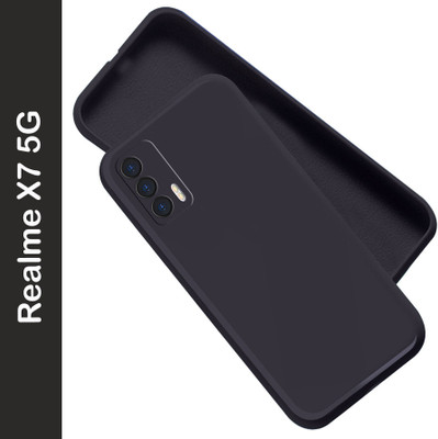 Artistque Back Cover for Realme X7 5G(Black, Matte Finish, Silicon, Pack of: 1)
