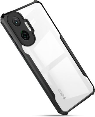 Micvir Back Cover for Poco F7 5G(Transparent, Black, Shock Proof, Pack of: 1)