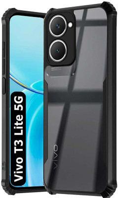 Flipkart SmartBuy Back Cover for Vivo T3 Lite 5G(Black)