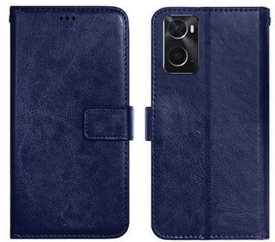 Cowboy Flip Cover for Oppo A57 2022, CPH2387(Blue, Grip Case, Pack of: 1)