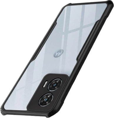 Celltown Front & Back Case for Motorola Moto Edge 50 Fusion 5G / Moto G96 5G-IPk3(Transparent, Black, Camera Bump Protector, Pack of: 1)