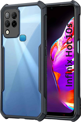 KWINE CASE Back Cover for Infinix Hot 10s(Black, Shock Proof, Pack of: 1)