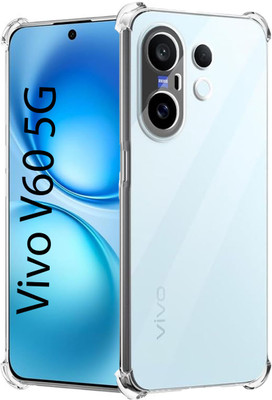 S-Softline Back Cover for Vivo V60 5G, pocket-friendly Slim profile(Transparent, Silicon, Pack of: 1)