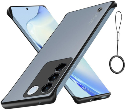 VAPRIF Back Cover for Vivo V27 5G, Vivo V27 Pro 5G, Shock Proof Ultra Slim Frameless, Back Cover(Black, Shock Proof, Pack of: 1)