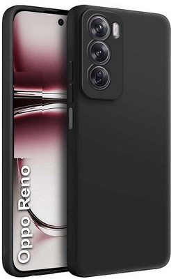 KrKis Back Cover for Oppo Reno 12 Pro 5G(Black, Grip Case, Pack of: 1)