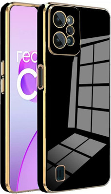Vonqo Back Cover for Realme C31(Black, Dual Protection, Silicon, Pack of: 1)