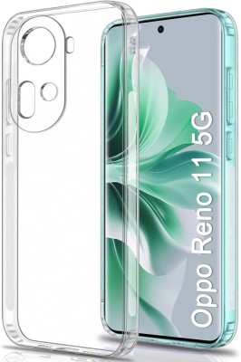 Lilliput Back Cover for Oppo Reno 11 5G(Transparent, Grip Case, Silicon, Pack of: 1)