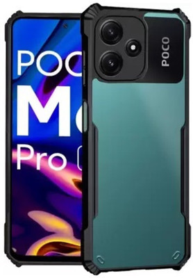 pnsales Back Cover for POCO M6 Pro 5G, POCO M6 Pro,(IP)(Black, Grip Case, Polycarbonate)
