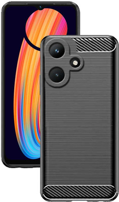 Casenew Back Cover for Infinix Hot 30i 5G(Black, Grip Case, Silicon, Pack of: 1)