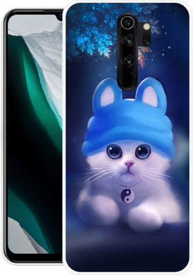 Sswastik Back Cover for Mi Redmi Note 8 Pro(Blue, White, Grip Case, Silicon, Pack of: 1)