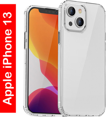 RAJESHTELECOM Back Cover for Apple iPhone 13(Transparent, Flexible, Silicon, Pack of: 1)