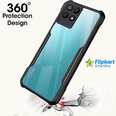 Flipkart SmartBuy Back Cover for Realme Narzo 50(Transparent, Black, Grip Case, Pack of: 1)