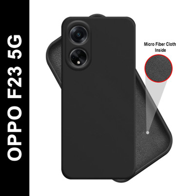 LILLIPUT Back Cover for OPPO F23 5G(Black, Grip Case, Silicon, Pack of: 1)