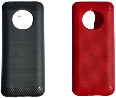 ozni Back Cover for Jio Bharat J1 4G(Red, Black, Hard Case, Silicon, Pack of: 2)